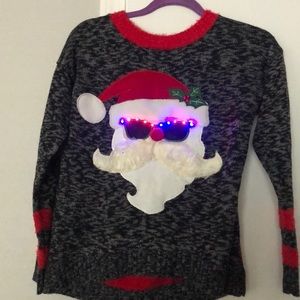 UGLY Christmas sweater with flashing lights